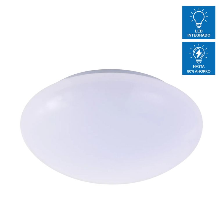 Plafón LED Integrado Circular Luz Cálida