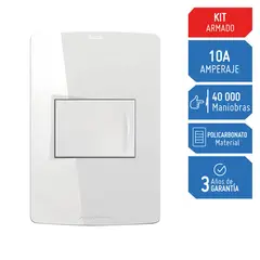 SILIGHT - Interruptor Simple Blanco