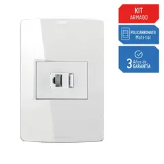SILIGHT - Toma Internet RJ45 Blanco