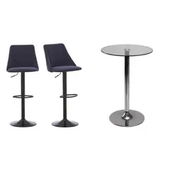 JUST HOME COLLECTION - Combo Mesa Bar + Set x2 Sillas Bar Binger