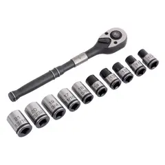 UBERMANN - Set 11 Dados 1/2" Milimetros/Pulgadas