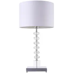 JUST HOME COLLECTION - Lámpara de Mesa Merida Blanco 1L E27