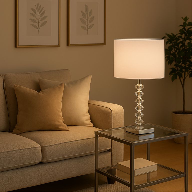 Lámpara de Mesa Merida Blanco 1L E27