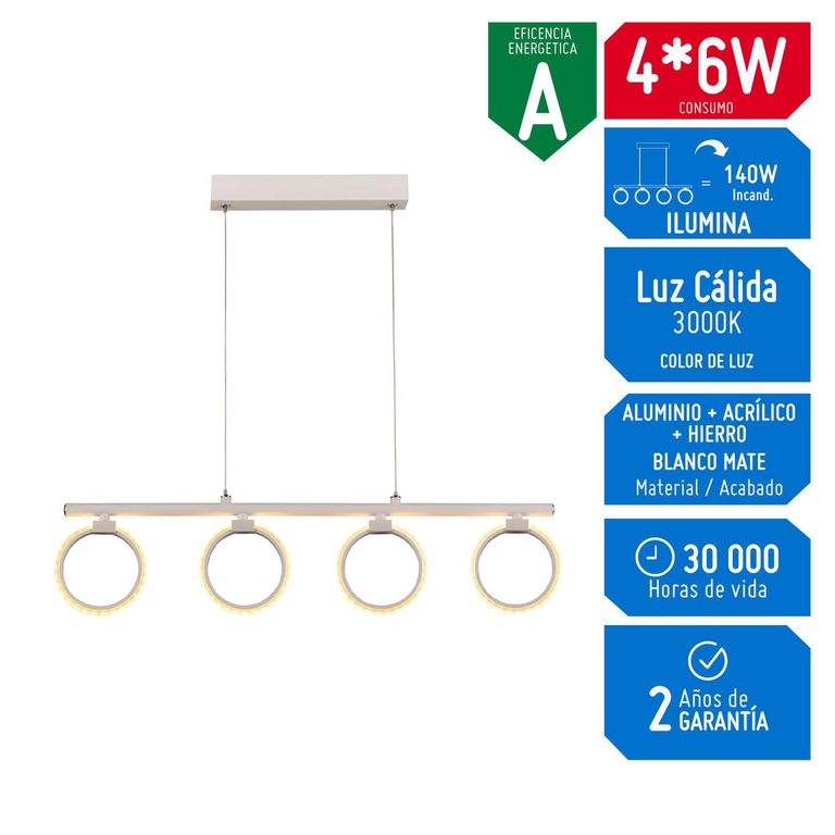 Lámpara Colgante Arum4 220V