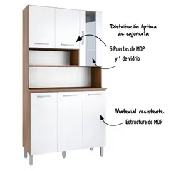 CASA BONITA - Alacena Lucy Blanco Melamina 90cm