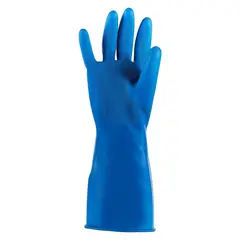 KLEINE WOLKE - Guantes de Lavandería Látex Talla S - Azul
