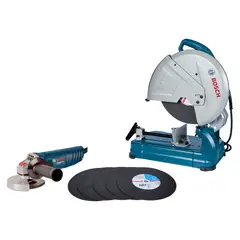 BOSCH - Combo Esmeril Angular GWS 850 + Cortadora de Metales GCO 14 - 24 + 6 Discos