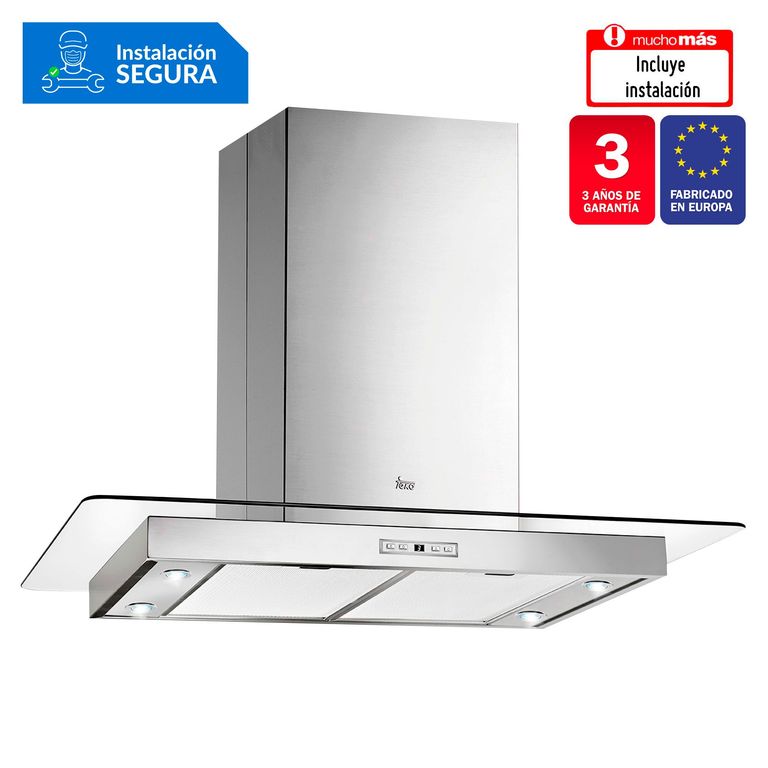 Campana Extractora 90cm DG3 980 ISLA Acero Inox