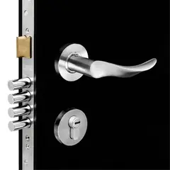 CANTOL - Cerradura de Embutir Principal Onda Ac Inox Izq