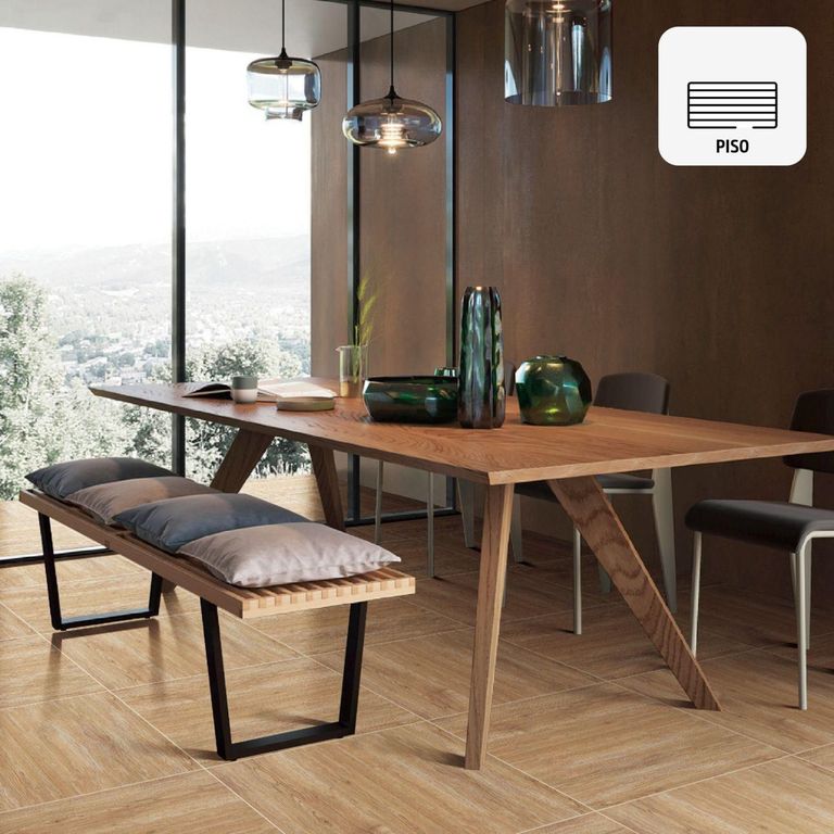 Gres Porcelanico Beige Maderado 60X60cm 1.44m2 Cuenca