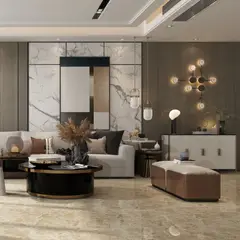 HOLZTEK - Gres Porcelanico Marrón Marmol 60x60cm 1.44m2