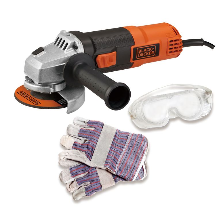 Amoladora Angular 4-1/2" 820W G720K + Guantes + Lentes