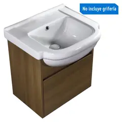 SENSI DACQUA - Vanitorio Florencia Maderado + Lavatorio Florencia Blanco