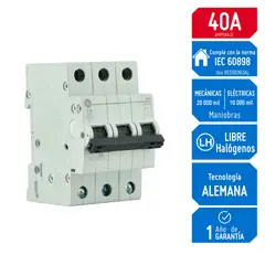 GENERAL ELECTRIC - Interruptor Termomagnético 3x40A GE