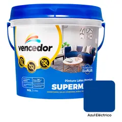 SUPERMATE - Pintura Super Antibacterial Azul Electric 1GL