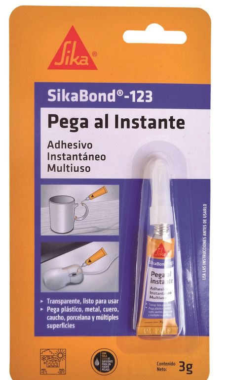 Adhesivo Instantáneo Multiuso SikaBond 123 x 3 gr