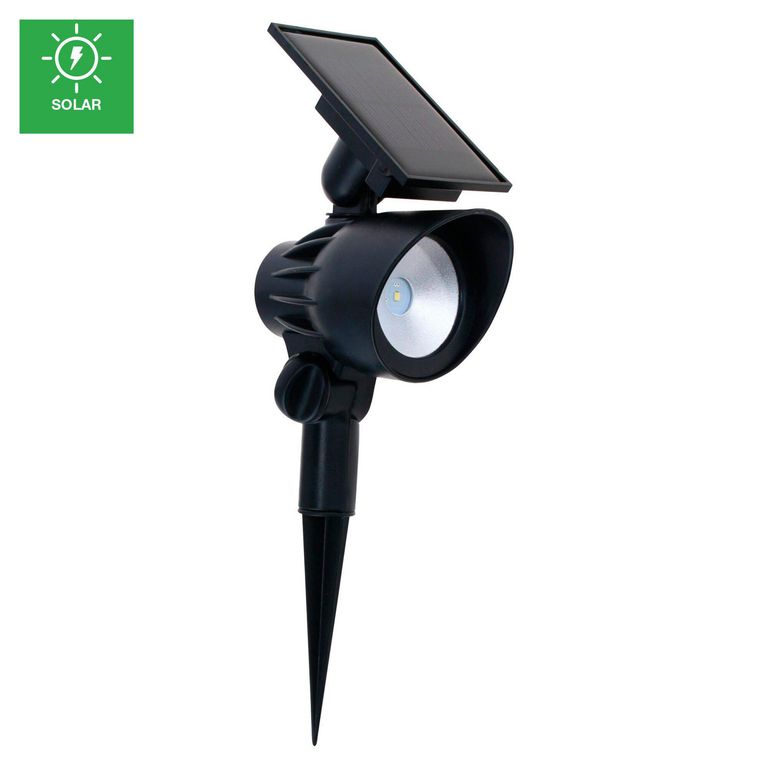 Estaca Solar LED HD Negra