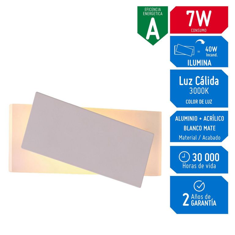 Lámpara de Pared Syna 7W 220V