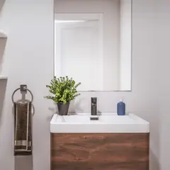 SENSI DACQUA - Espejo de Baño Forma Rectangular 60x90 cm Plateado YJ-2736