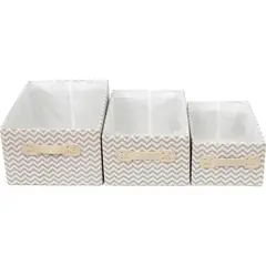 JUST HOME COLLECTION - Set 3 Cajas de Tela con Asa