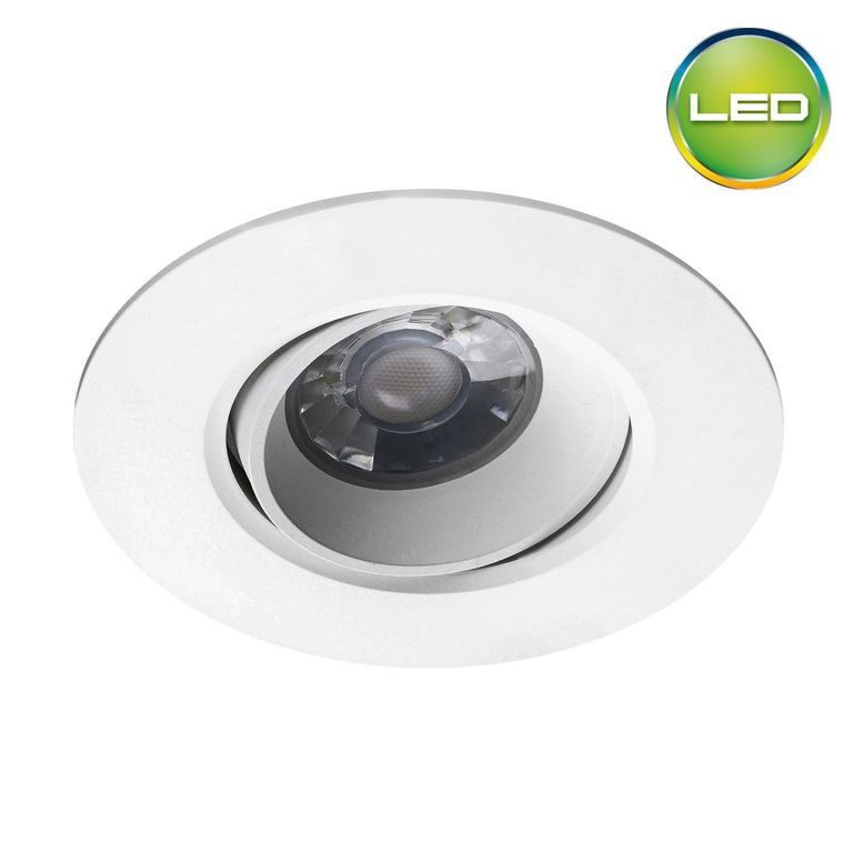 Spot Led Dirigible 10W 10.5cm Redondo Blanco Luz Blanca