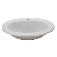 TREBOL - Lavamanos para Empotrar A Mueble Ovalin Ceralux Blanco