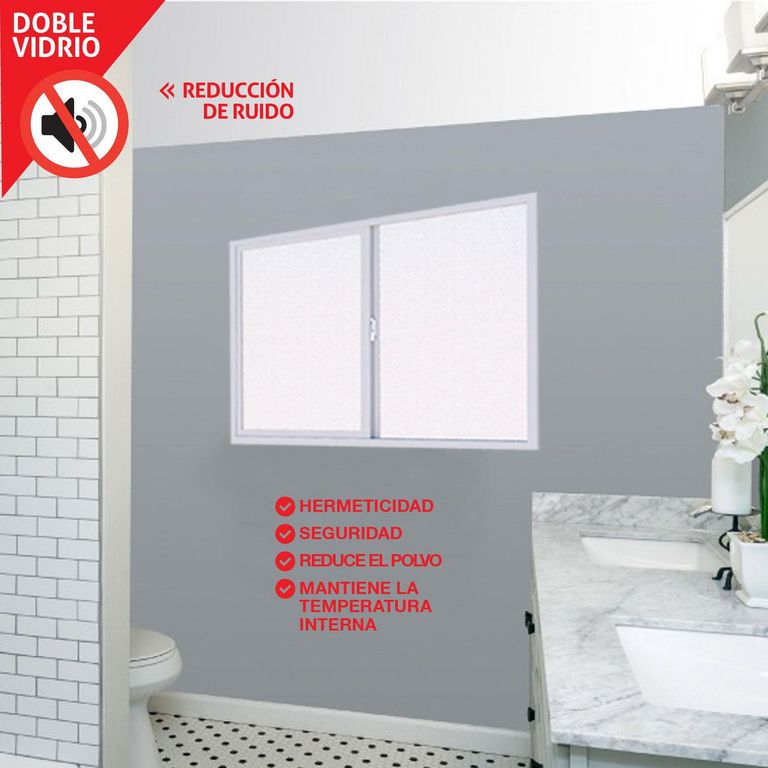 Ventana de PVC Termopanel 70x50cm