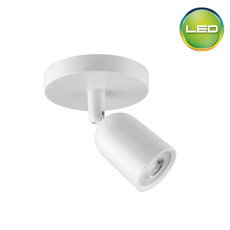 Spot Adosable Led 7W 1 Luz Negro Luz Calida