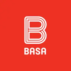 BASA - Papelera Vaiven 9Lt Blanco Mármol
