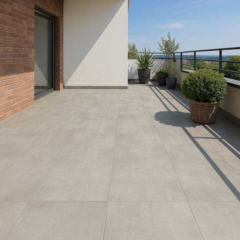 Gres Porcelanico Gris Cementicio 60X60cm 1.44m2 Smoke Taupe