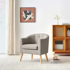 JUST HOME COLLECTION - Sofá 1 Cuerpo Poltrona Lucia Gris