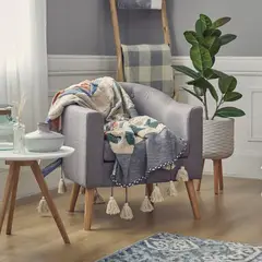 JUST HOME COLLECTION - Sofá 1 Cuerpo Poltrona Lucia Gris