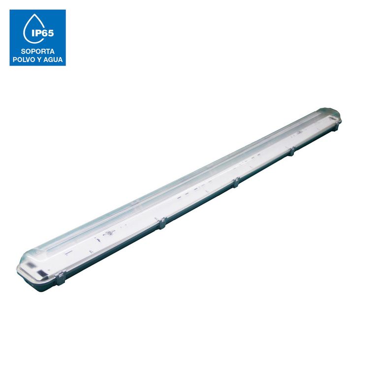 Hermético para 2 tubos Led T8 120 Cm