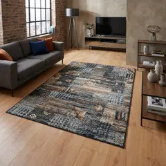 JUST HOME COLLECTION - Alfombra Rectangular Sachi Patchwork 133x190cm