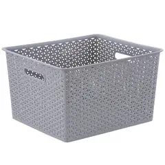 JUST HOME COLLECTION - Canasta Ratán 35L Gris