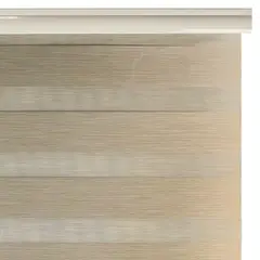 JUST HOME COLLECTION - Cortina Roller Día/Noche Blackout 120x165cm Beige