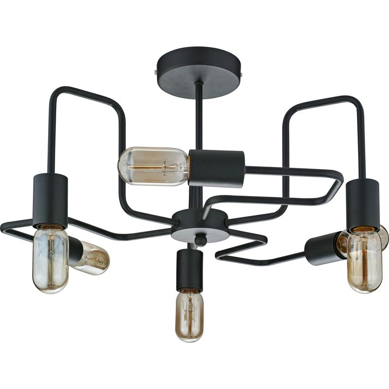 Lámpara de Techo Thebes 6L E27 Negro