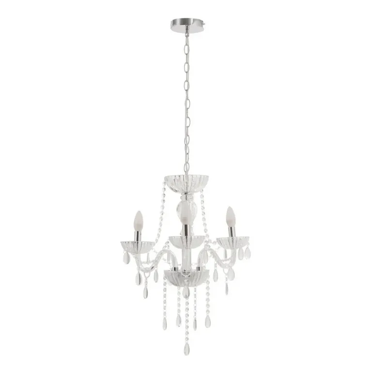 Lámpara Colgante de Techo 3 Luces Auriga Plateada