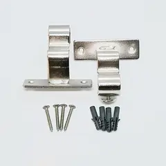 METALHSA - Soporte Simple Niquelado para Techo 19mm