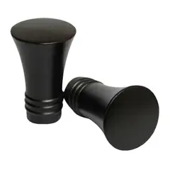 METALHSA - Terminal Cónico fierro negro 19mm (2 un)