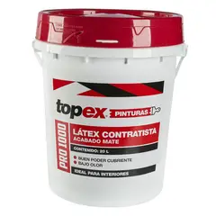 TOPEX - Pintura Mate Blanco 20L