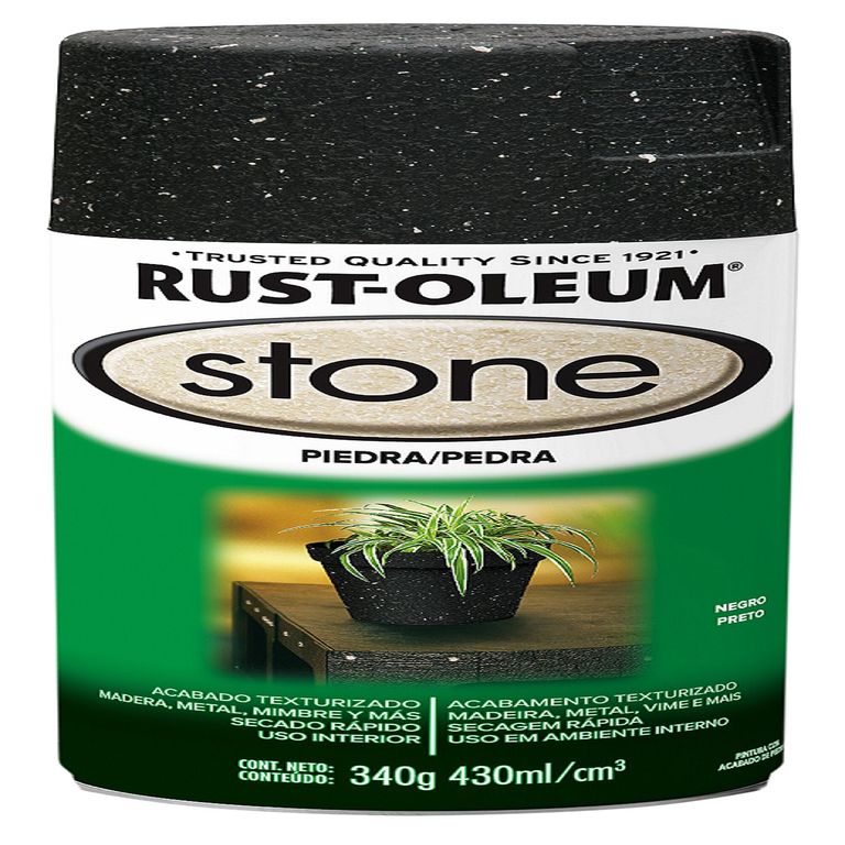 Aerosol Acabado Piedra Negro 340 Gr.