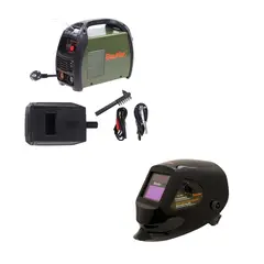 BAUKER - Máscara de Soldar Fotosensible + Soldadora Inversor 160AMP 220VP