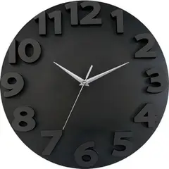 JUST HOME COLLECTION - Reloj de Pared 3D Go 50cm Negro
