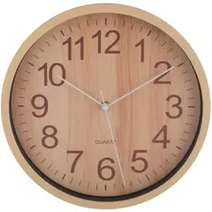 JUST HOME COLLECTION - Reloj de Pared Wooden 29cm Natural