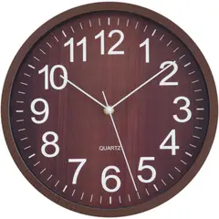 JUST HOME COLLECTION - Reloj de Pared Wooden 29cm Oscuro