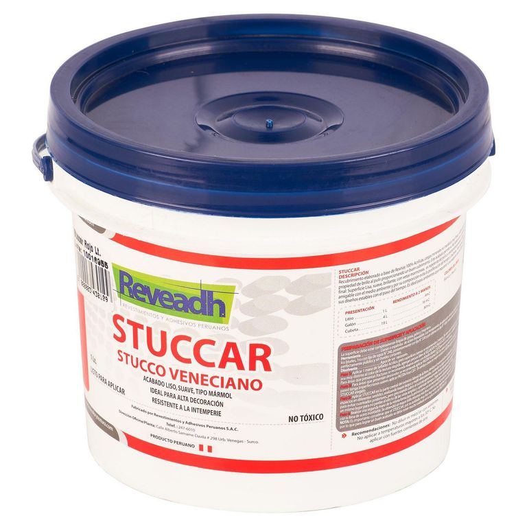 Stuccar Rojo acabado tipo marmol 1L