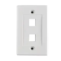 DIXON - Placa RJ Doble Blanco
