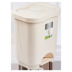 REYPLAST - Basurero de Plástico Beige 24L