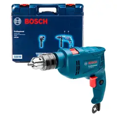 BOSCH - Taladro Percutor Eléctrico 1/2" 550W GSB 550 + Maletín